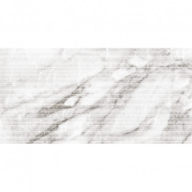 Carrara Stripes Matt White 30x60